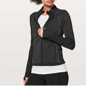 Lululemon Ready To Run‎ Jacket Pinpoint black gray size 2 A280